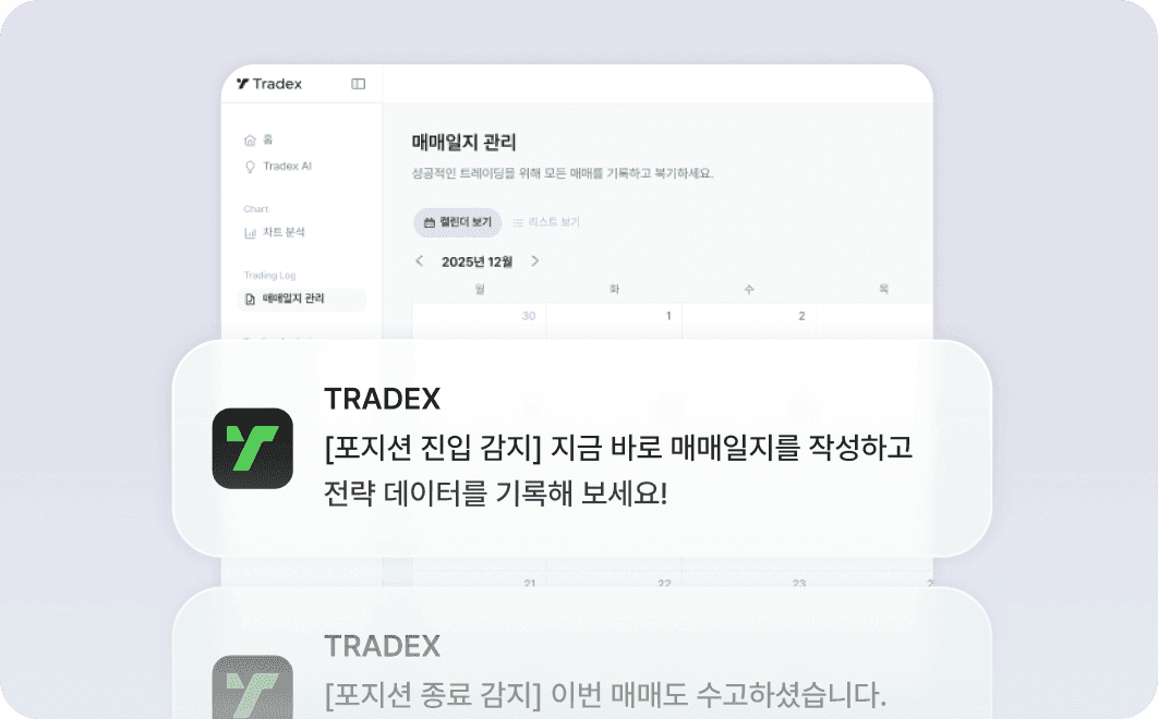 매매일지 편집 및 관리 카드